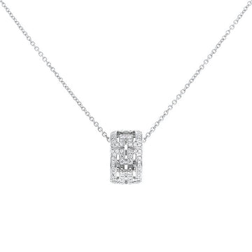 Parentesi Necklace Silver Diamond