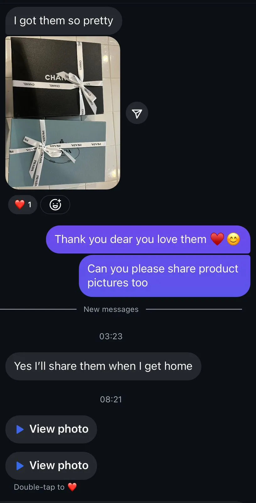 Customer review screenshot