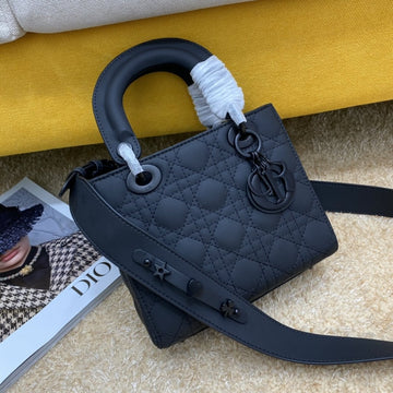 Lady My Abc Bag 20CM Black Ultramette Cannage Calfskin