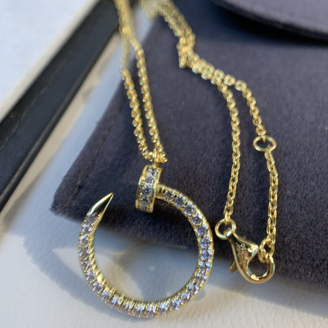 Juste Necklace Gold Diamonds