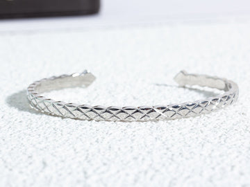 Crush Bracelet Open Cuff Silver