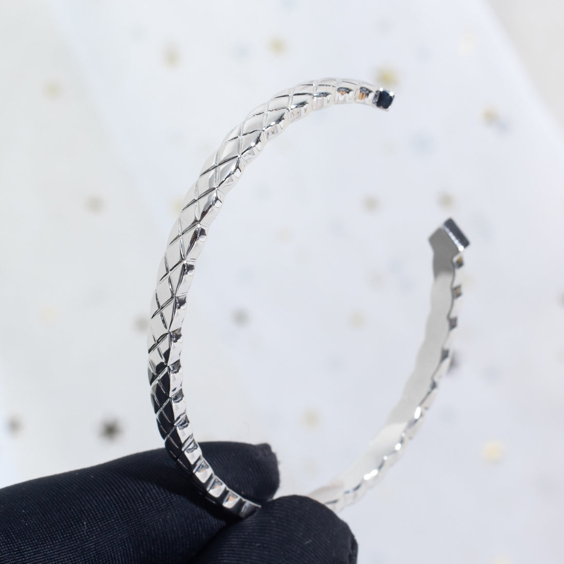 Crush Bracelet Open Cuff Silver