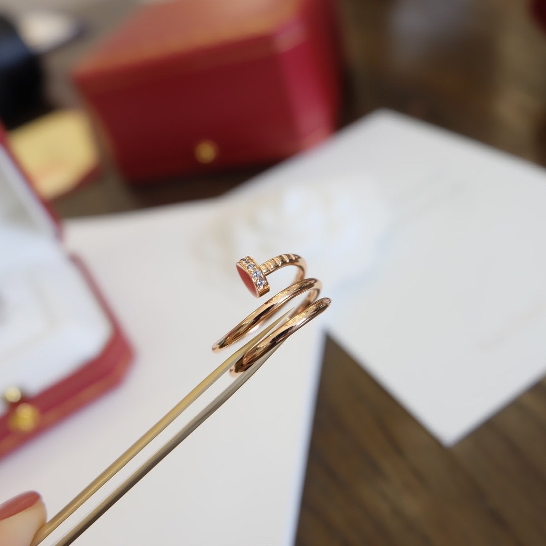 Juste Ring 1.8mm Pink Gold Double Row