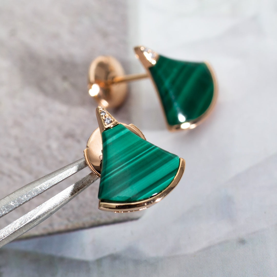 Divas Dream Earrings Pink Gold