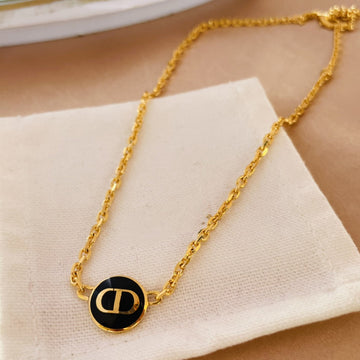 CD Pedant Necklace Gold