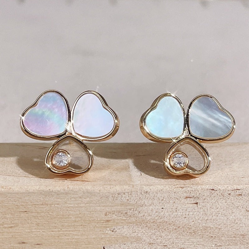 Happy Wing Mop Earrings 1 Diamond