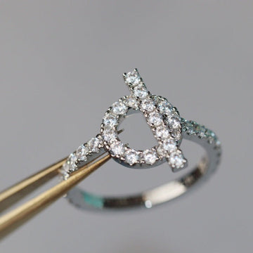 Echappee Silver Diamond Ring