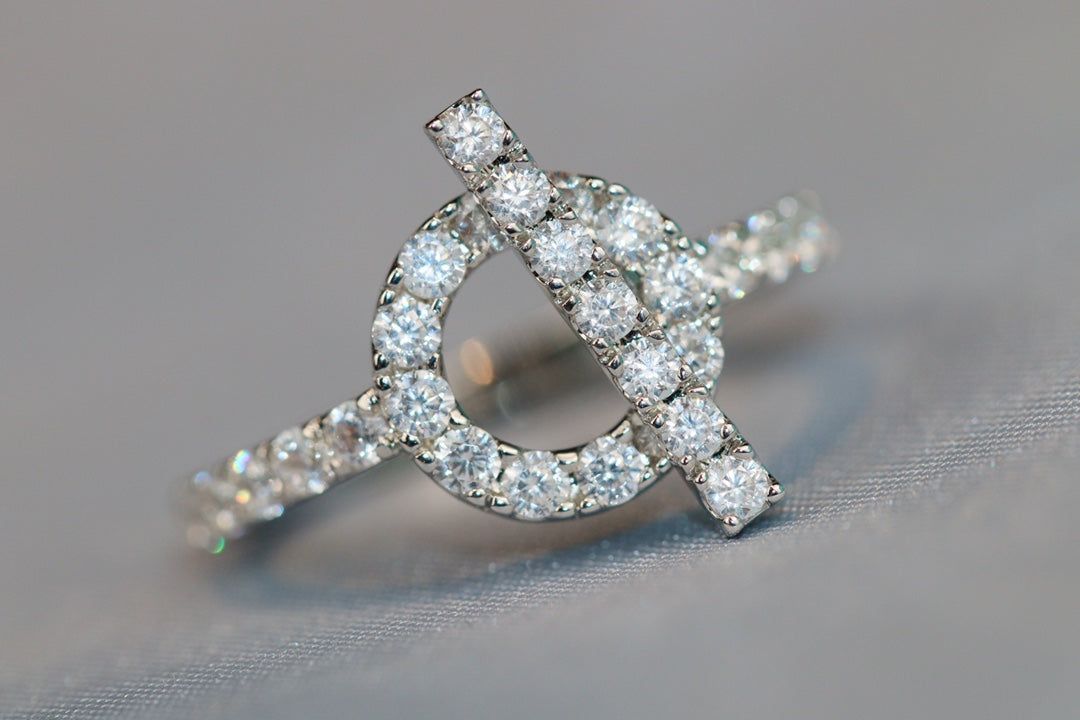 Echappee Silver Diamond Ring