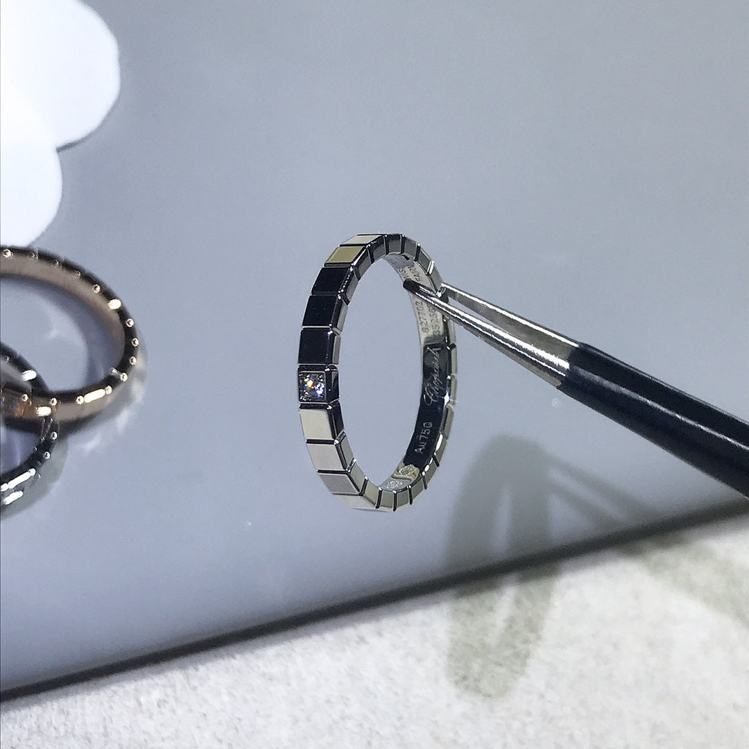 Ice Cude Ring Silver 1 Diamond