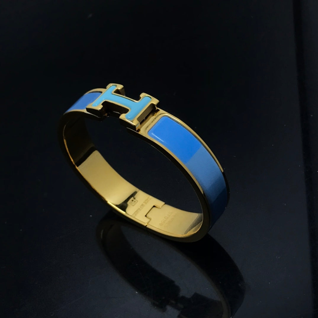 H Bracelet Blue Rainbow Ceramic