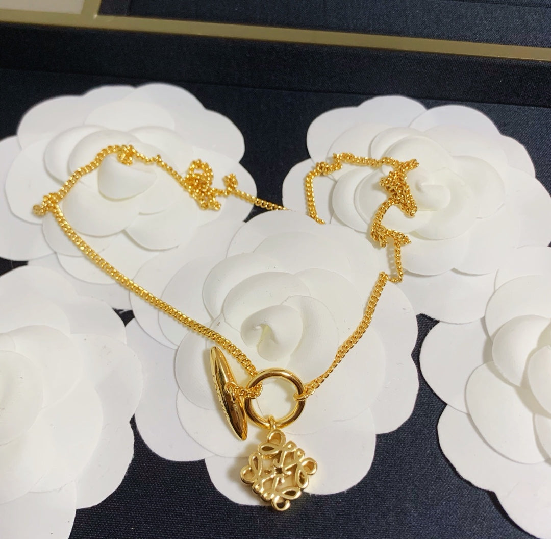 Anagram Gold Necklace