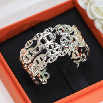 Chaine Silver Large Open Bracelet
