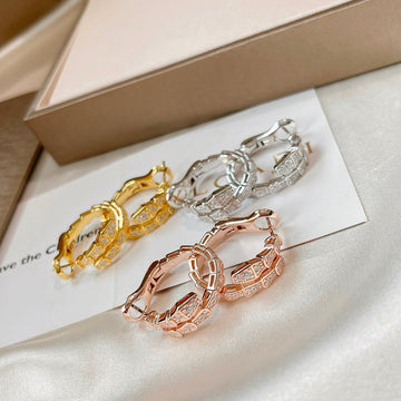 Serpenti Earrings Diamond
