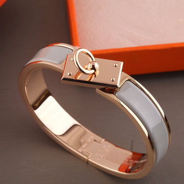 H Ring Lock Bracelet 12MM Blue Green