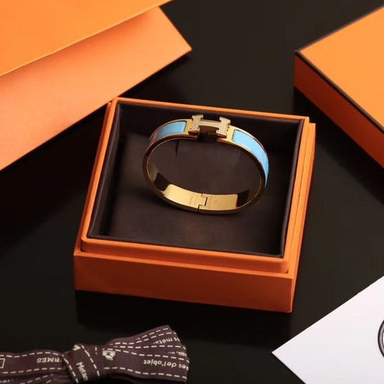 H Cloud Blue Bracelet Gold Diamond