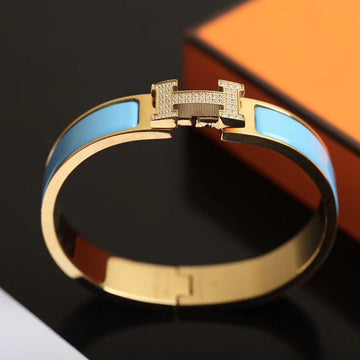 H Cloud Blue Bracelet Gold Diamond