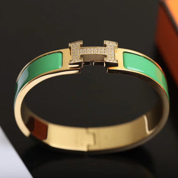H Bracelet Gold Diamond