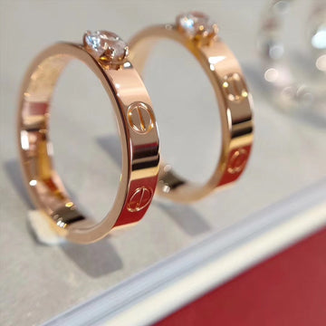 Love Ring 3.6mm 1 Big Diamond