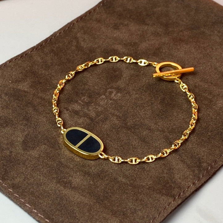 Chaine Black Ceramic Bracelet