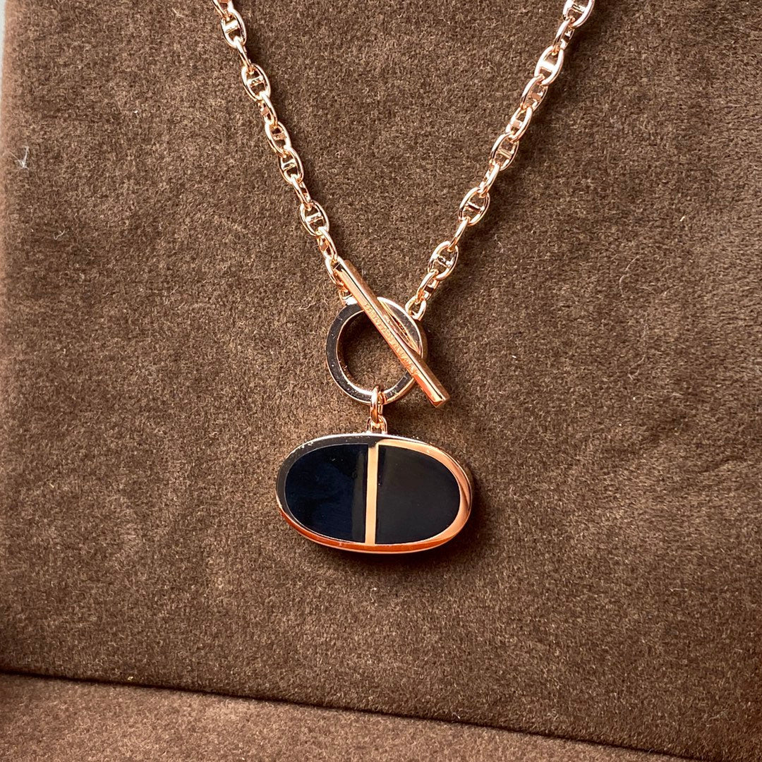 Chaine Verso Black Ceramic Necklace