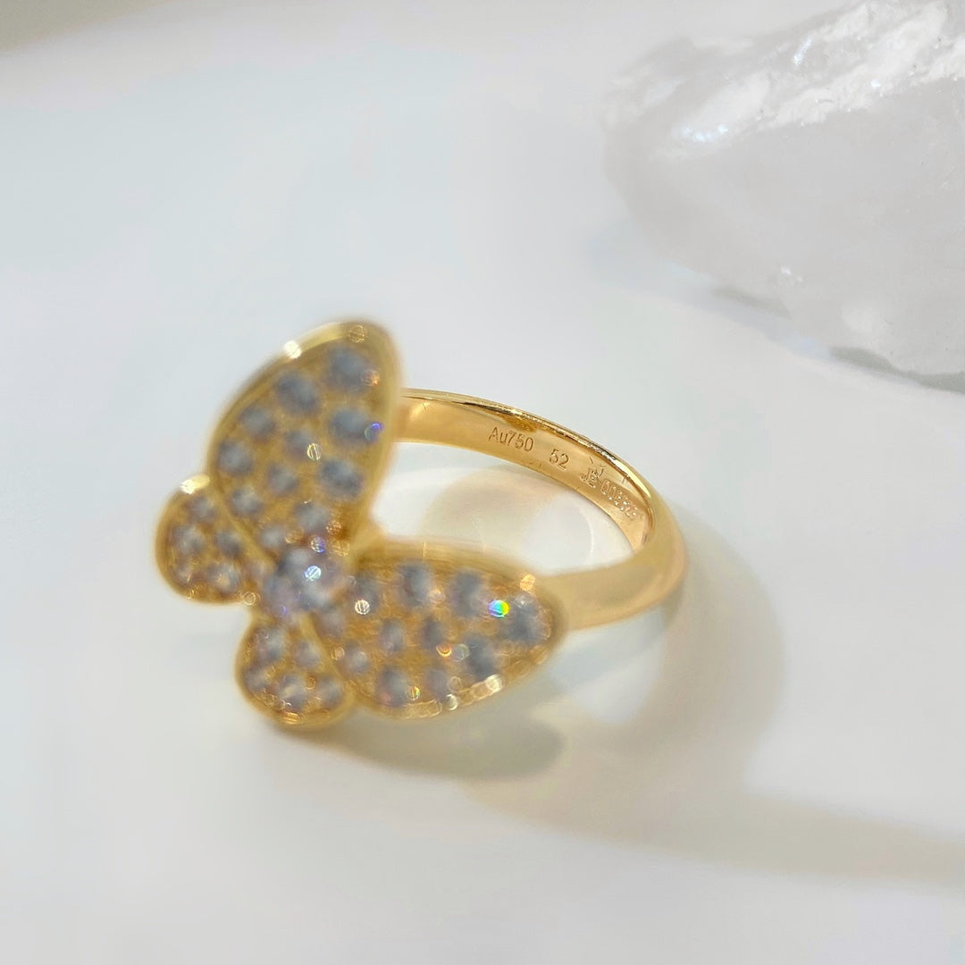 Butterfly Diamond Ring