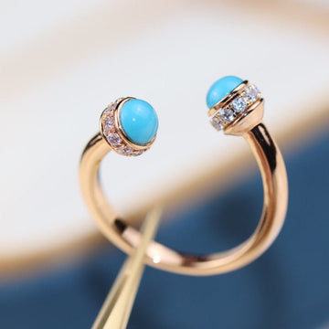 Posseision Turquoise Diamond Ring
