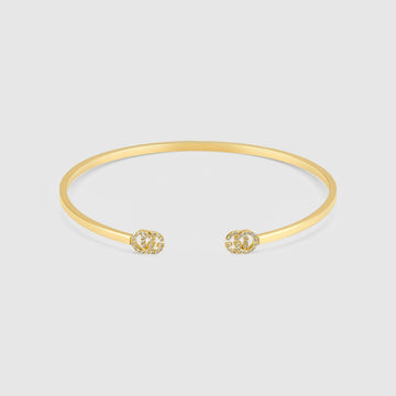 GG Open Bracelet Diamond