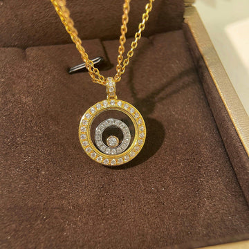 Happy Heart Diamond Gold Necklace