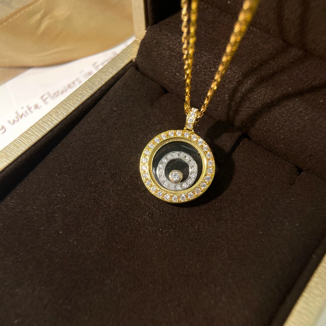 Happy Heart Diamond Gold Necklace
