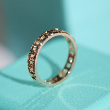 T True 3.5mm Pink Gold Ring