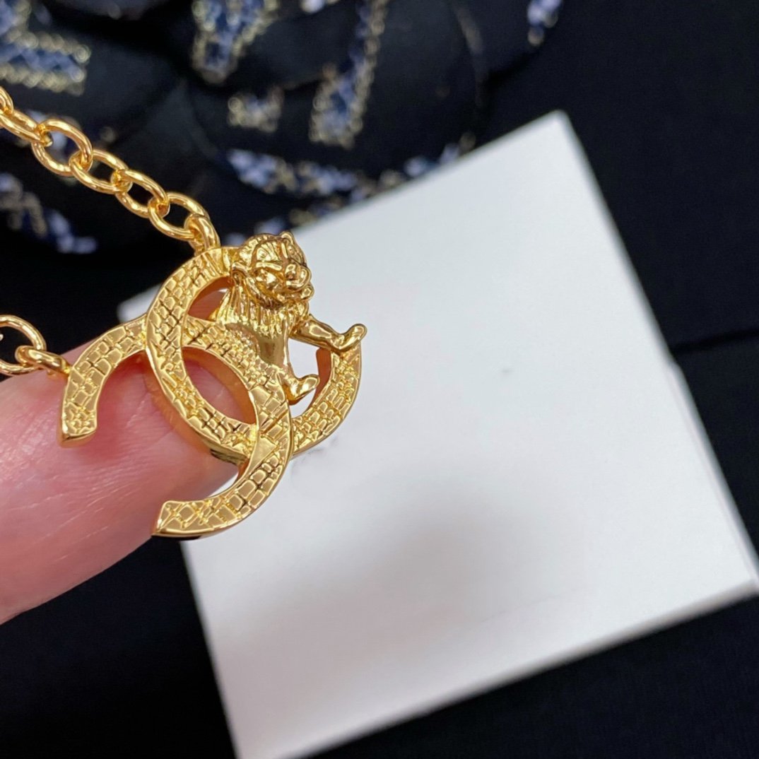 Double C Tiger Gold Necklace