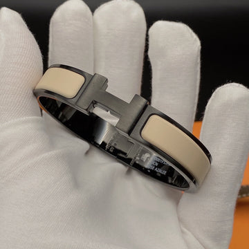 H Bracelet 12MM Black Beige Ceramic