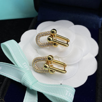 Hardwear Link Diamond Gold Earrings