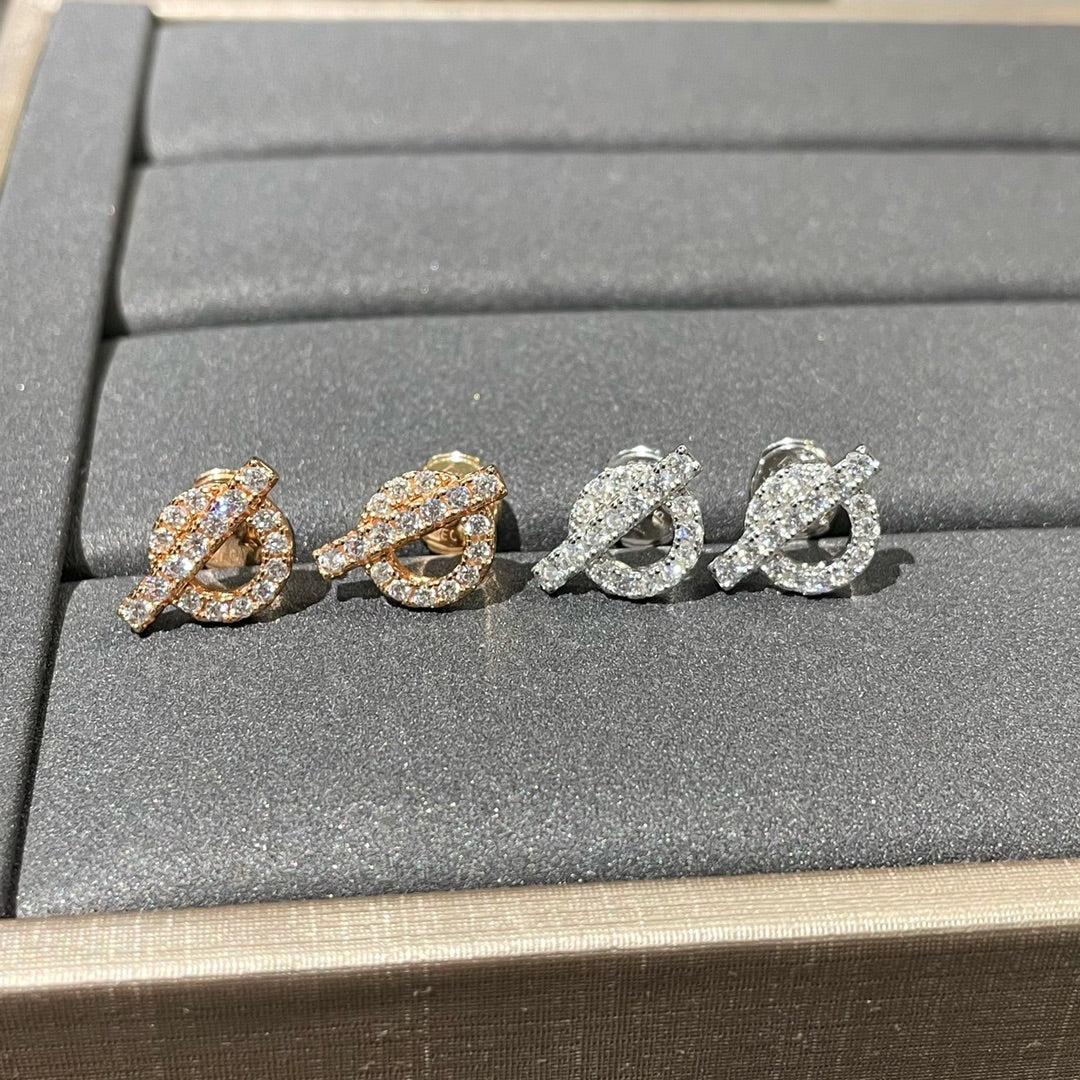 Echappee Mini Diamond Stud Earrings