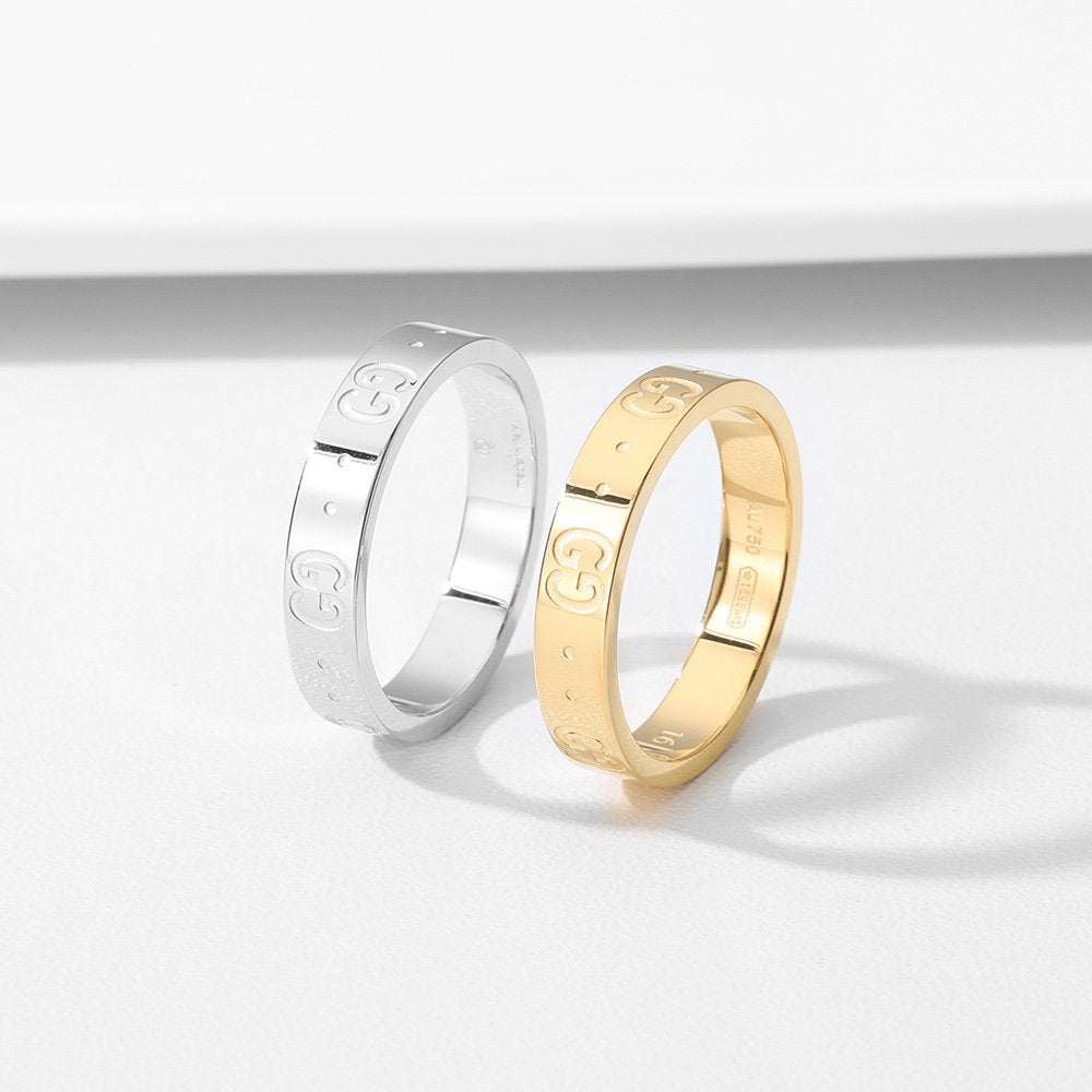 GG Engraved 4MM Ring