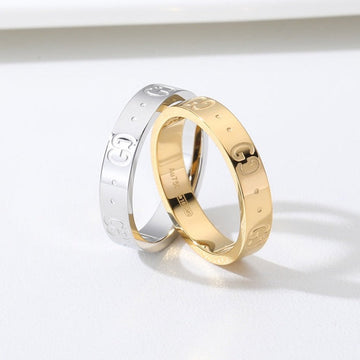GG Engraved 4MM Ring