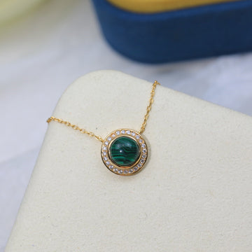 Posseision Malachite Diamond Necklace