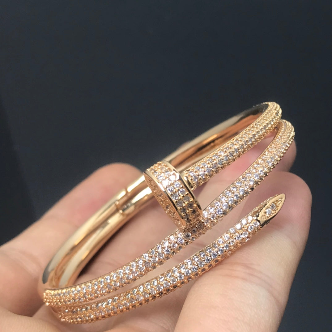Juste Bracelet 3.5mm Double Rows Diamond