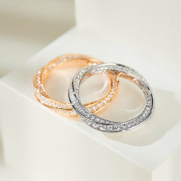 Spiral Diamond Ring