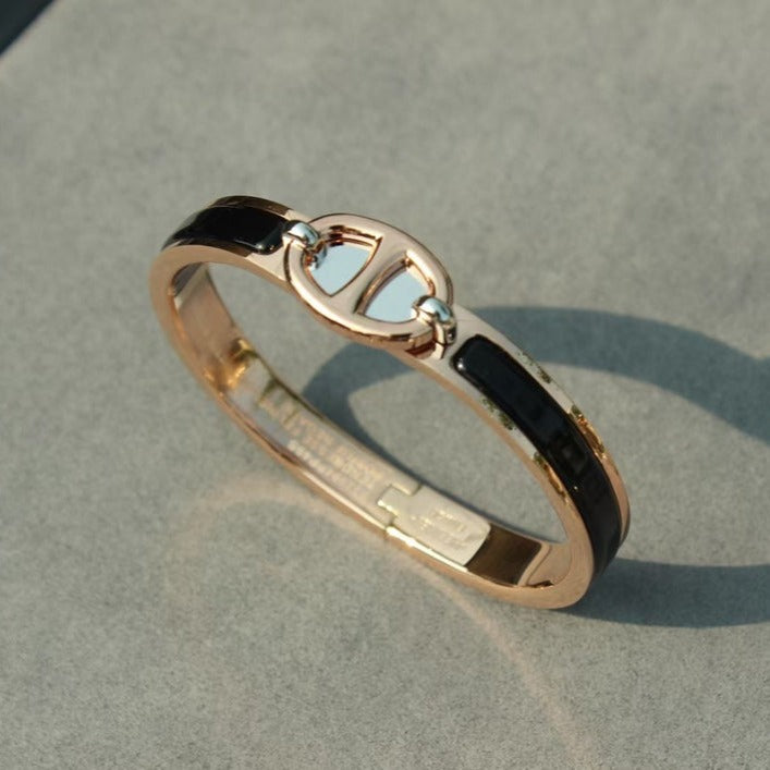 Clic Chaine Pink Gold Bracelet