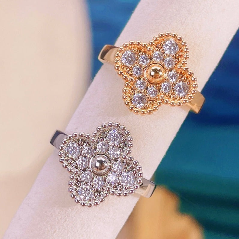 Clover Diamond Ring