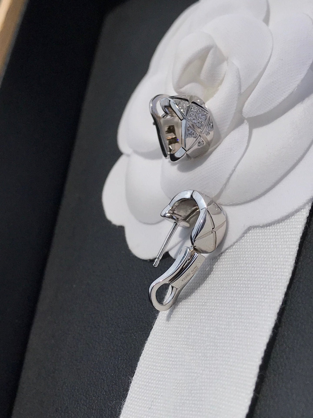 Crush Diamond Silver Earrings