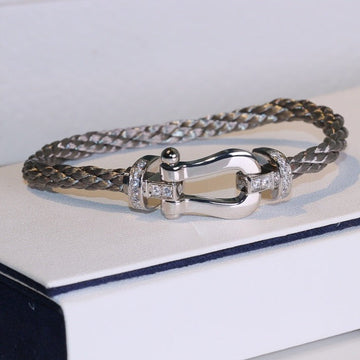 Force 10 Silver Diamond Bracelet