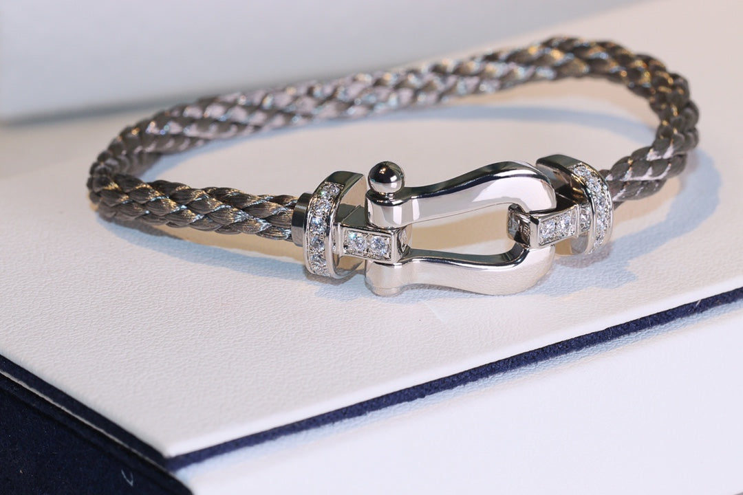 Force 10 Silver Diamond Bracelet