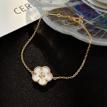 Lucky Spring Pink Gold Mop Bracelet