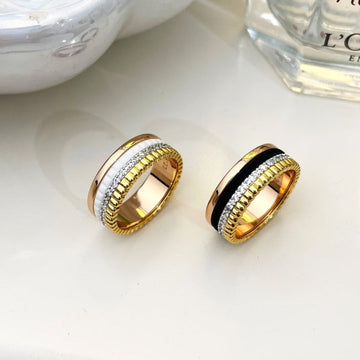 Quatre White Large Ring