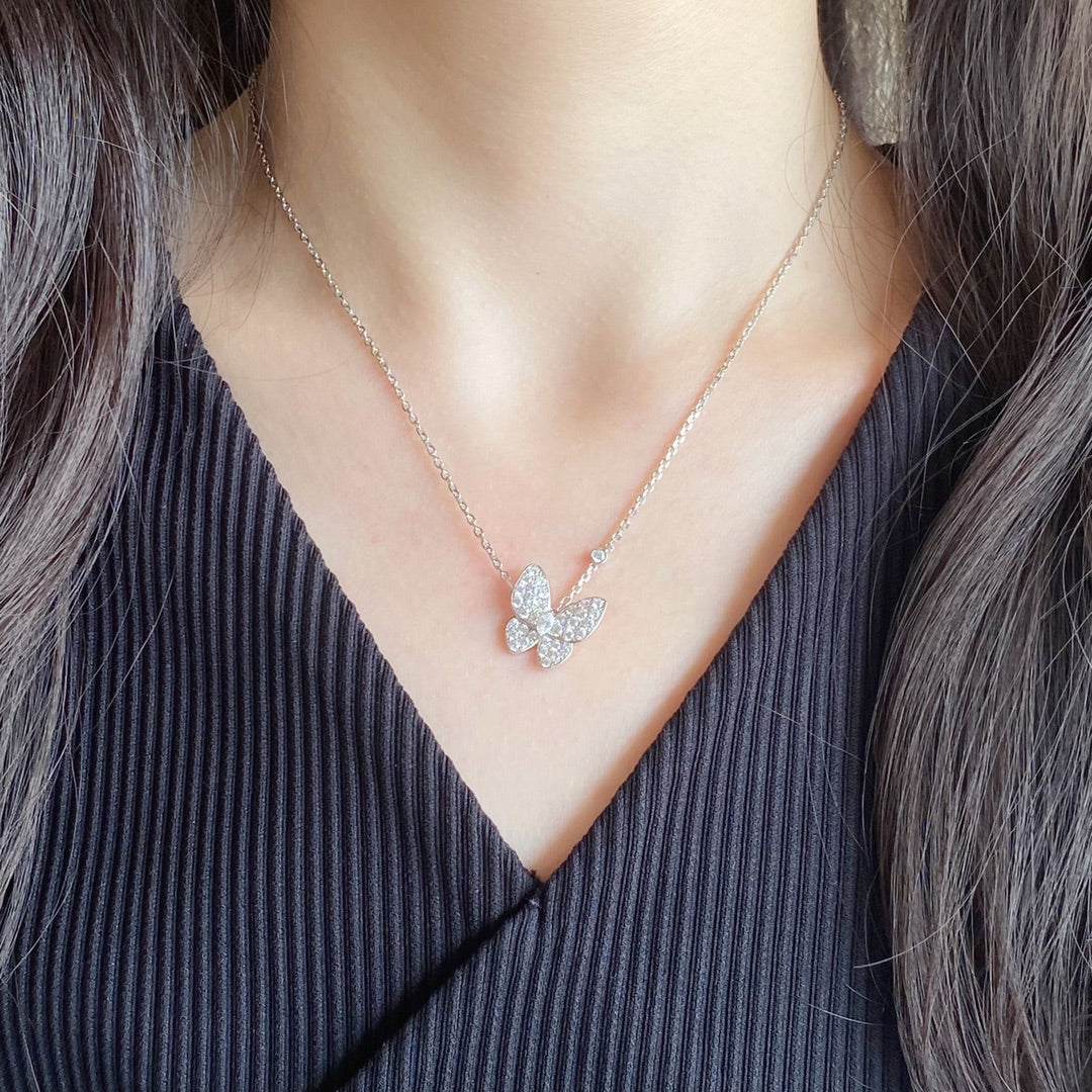 Butterfly Medium Diamond Necklace