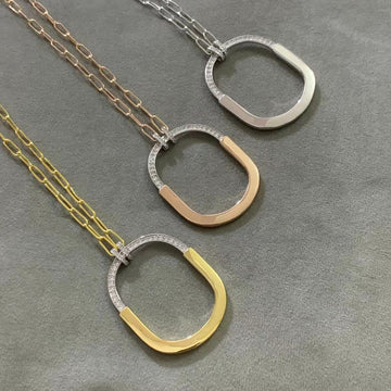 Lock Diamond Necklace