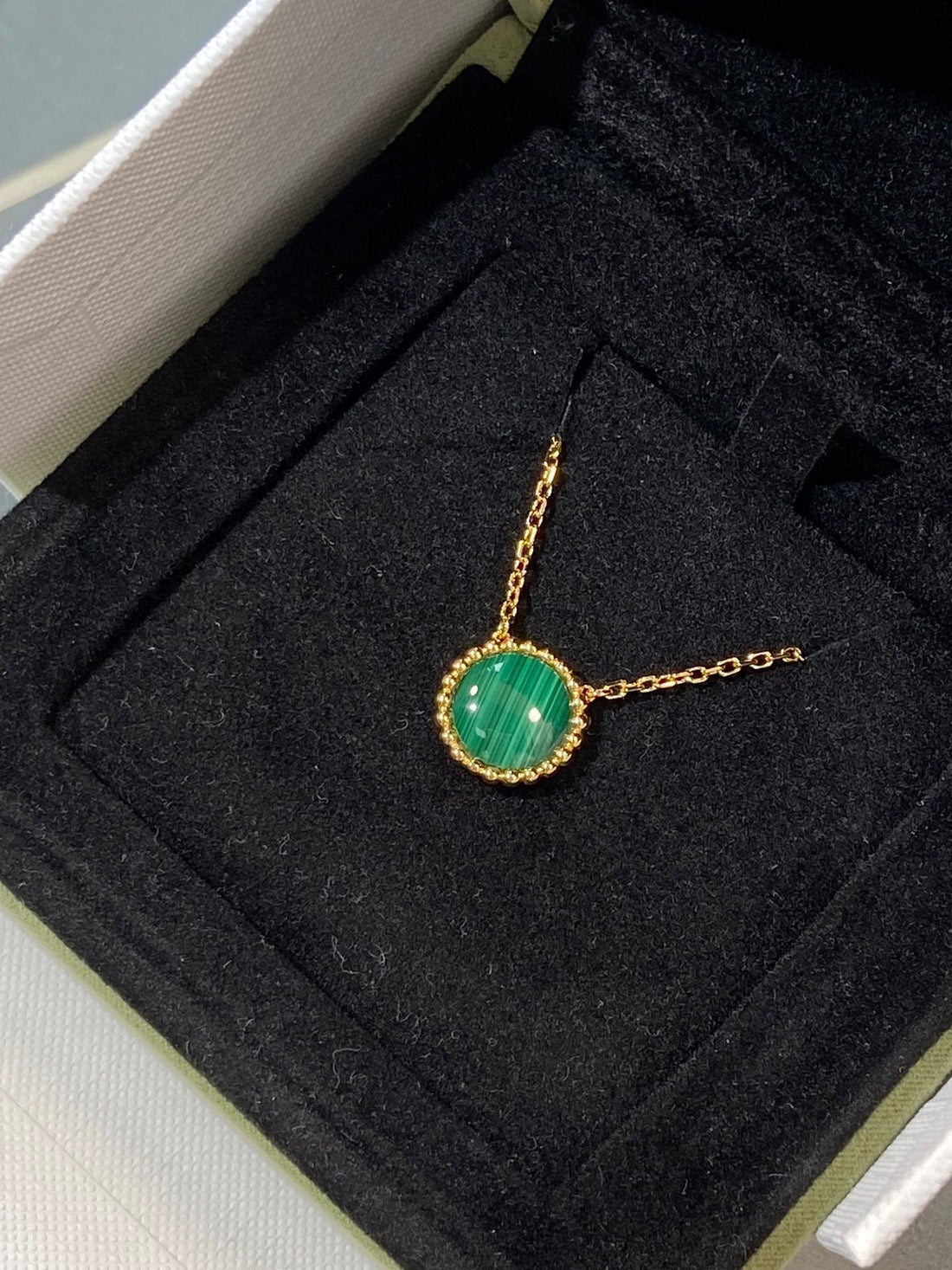 Couleurs Malachite Pink Gold Necklace
