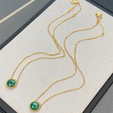 Couleurs Malachite Pink Gold Necklace